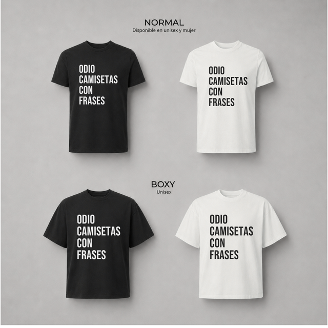 Odio camisetas con frases - Camisetas