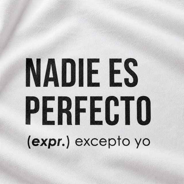 Nadie es perfecto - Camisetas
