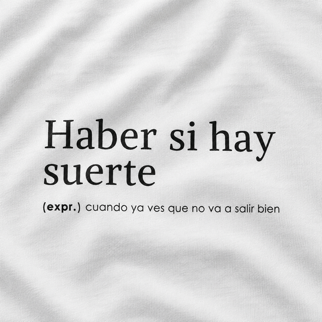 Haber si hay suerte - Camisetas