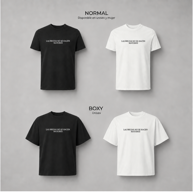 Las brujas no se hacen mayores - Camisetas
