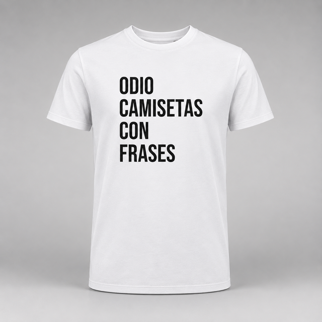Odio camisetas con frases - Camisetas