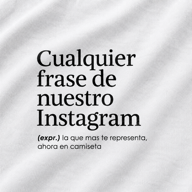 Camiseta: a tu elección
