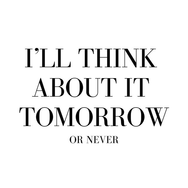 Totebag I´ll think about it tomorrow