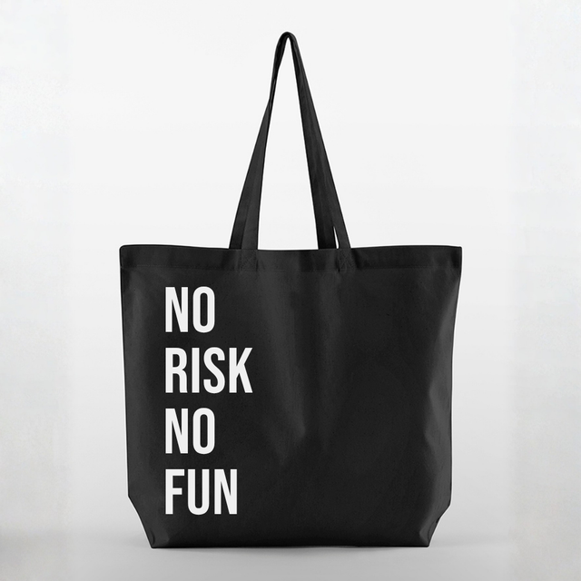 Totebag No risk no fun