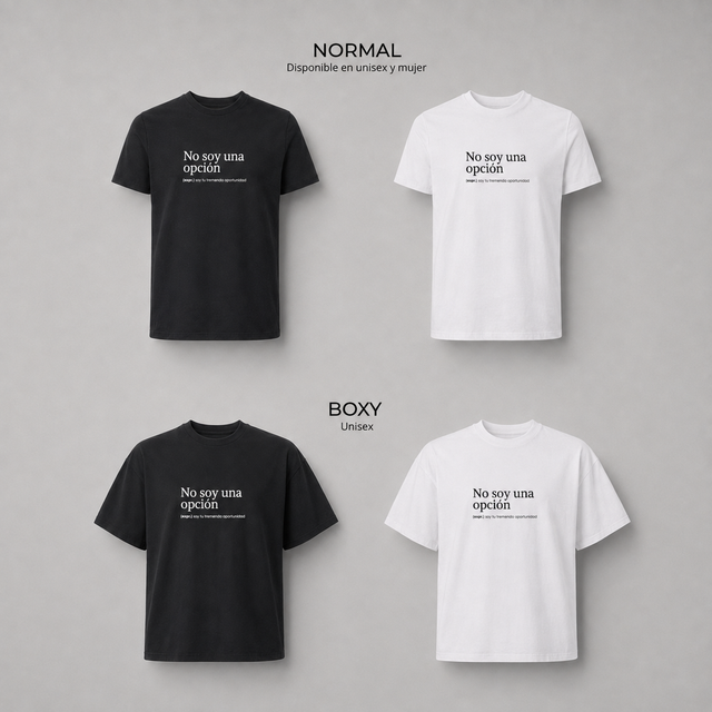No soy una opción - Camisetas