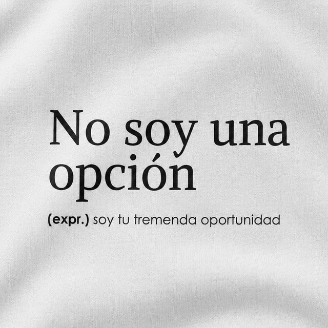 No soy una opción - Camisetas