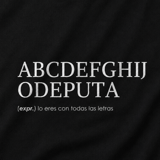 ABCDEFGHIJODEPUTA - Camisetas