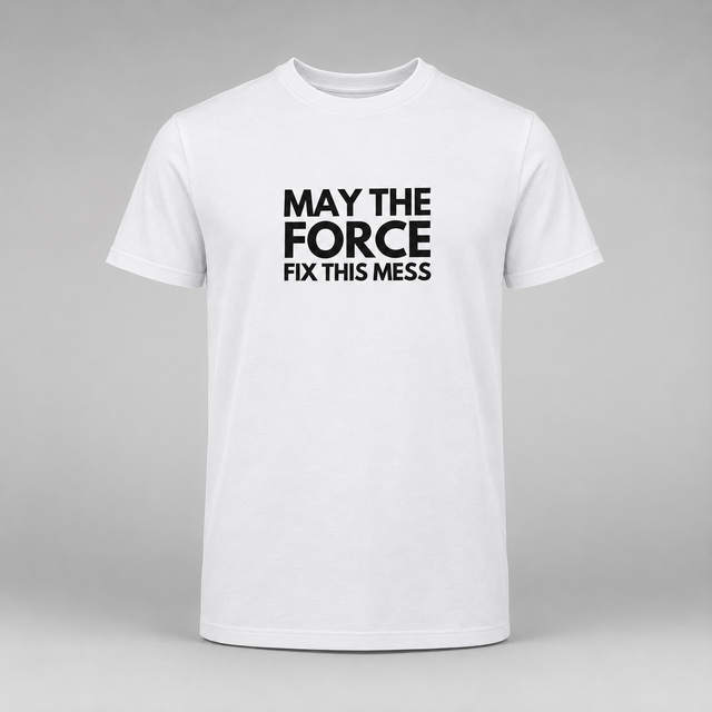 May the force fix this mess - Camisetas